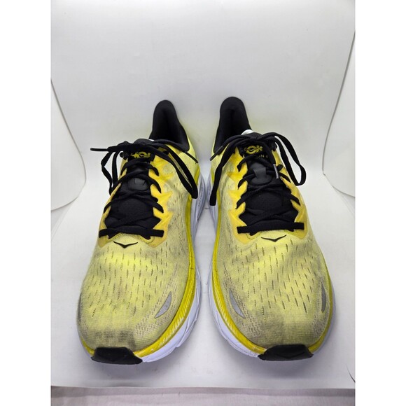 Hoka One One Clifton 8 Shoes Men\'s 12 D Yellow Running Athletic Support Sneakers main image 6